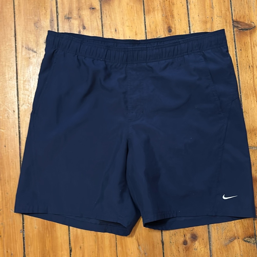 Vintage Nike Athletic Shorts Mens Navy L Board Swoosh